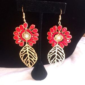 :Mexican handmade glass beads earrings ( Box A )